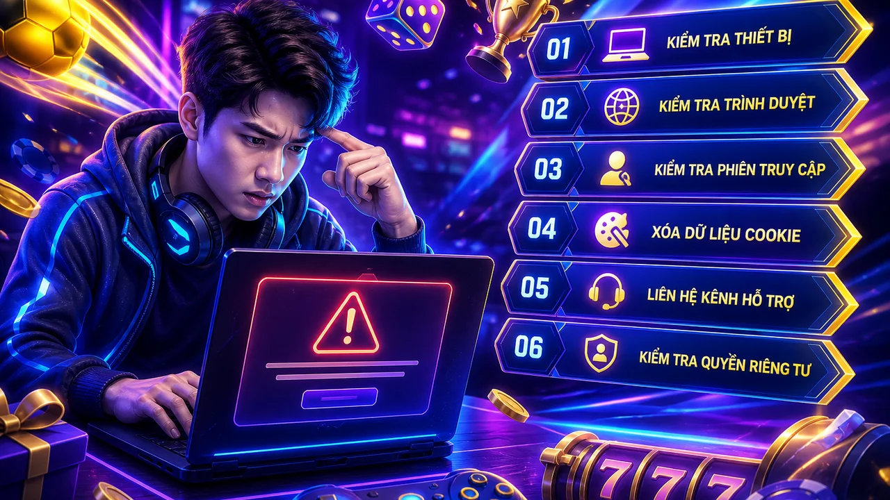 Không vào được tài khoản? Checklist riêng tư khi xử lý lỗi F8bet