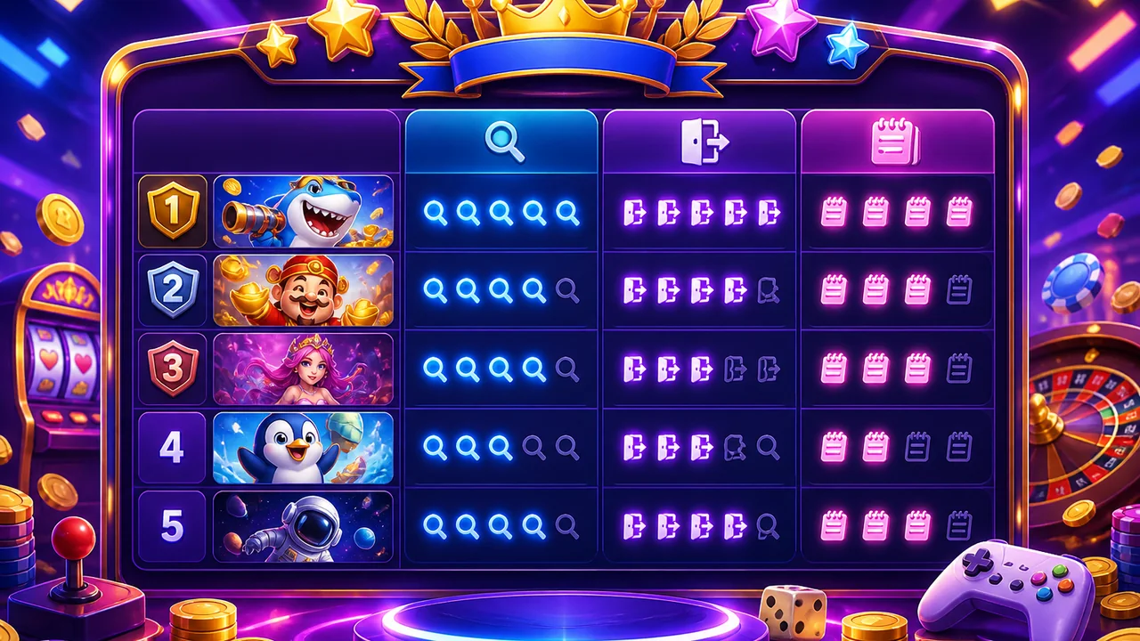 Cách đọc bảng xếp hạng trò chơi F8bet theo tiêu chí riêng tư
