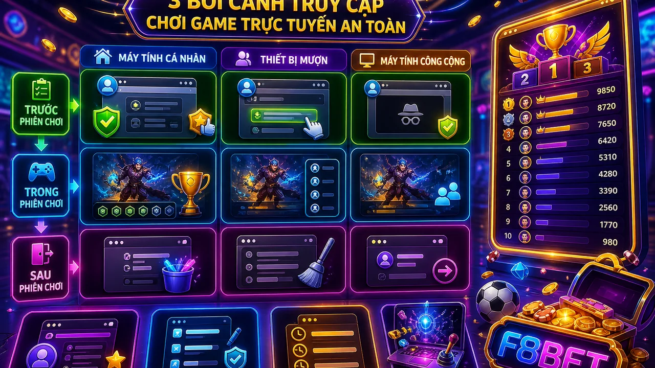 Trải nghiệm an tâm trên thiết bị dùng chung: đánh giá F8bet theo ba bối cảnh