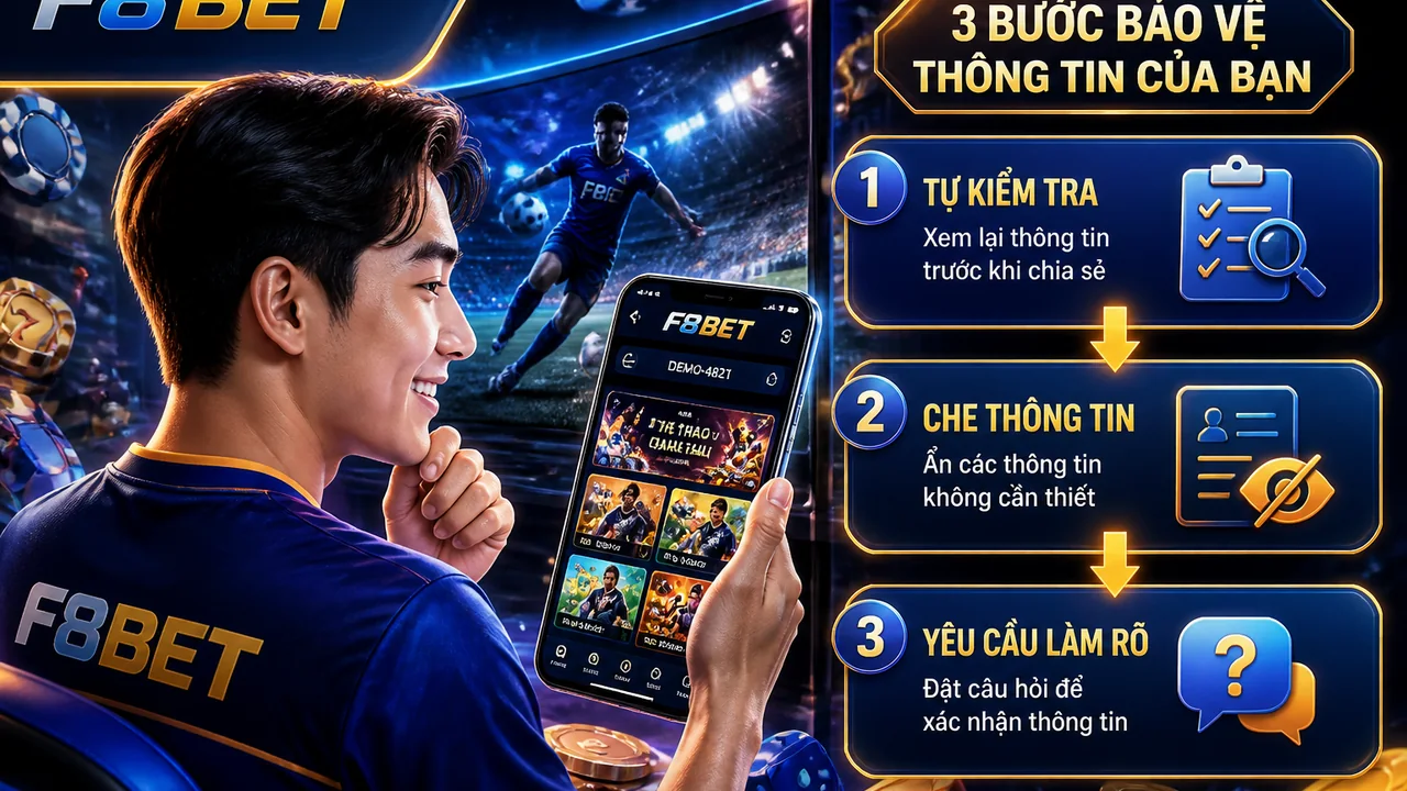 Cẩm nang kiểm tra dữ liệu cá nhân khi dùng F8bet: Hỏi gì trước khi chơi?
