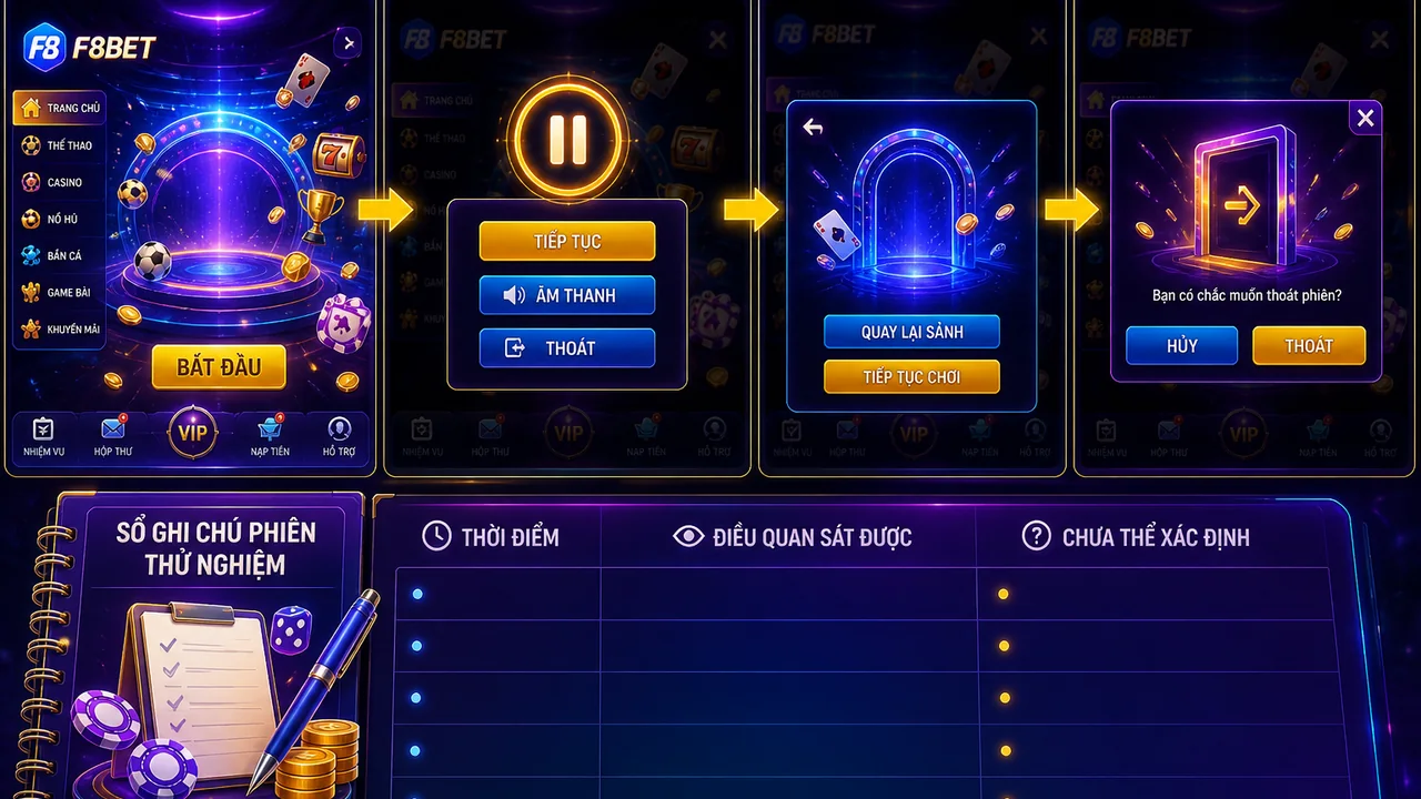Sau khi thoát, thông tin nào còn hiện? Đánh giá phiên đăng nhập F8bet từng bước